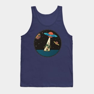 Saved By Aliens Midlife Merit Badge Tank Top